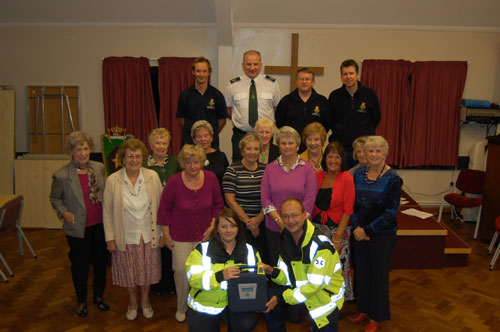 Hearbeat UK donating a defibillator
